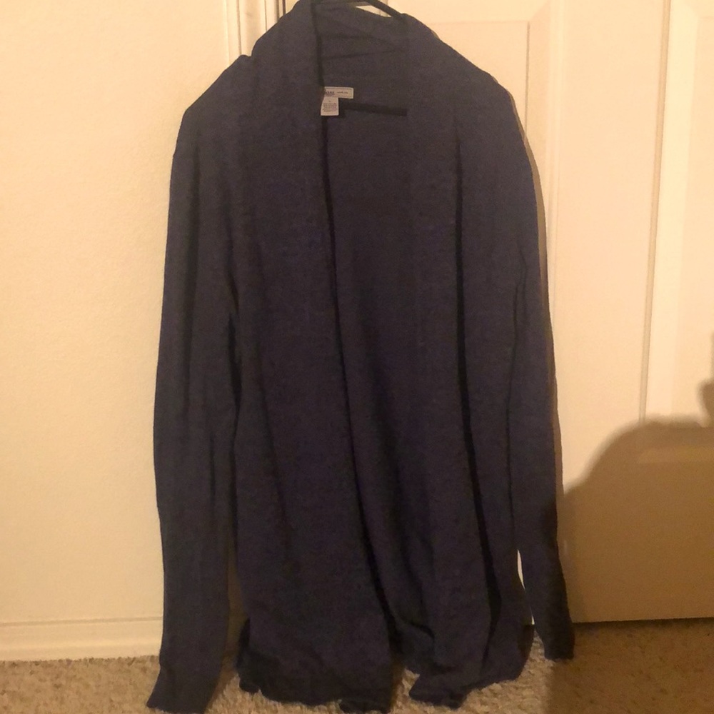 Long Dark Blue Cardigan